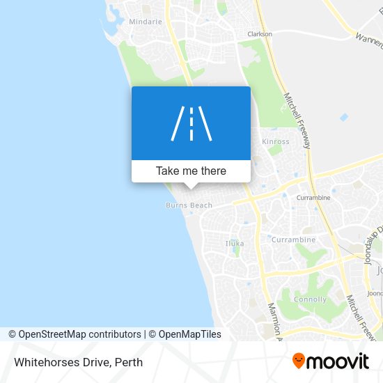Whitehorses Drive map