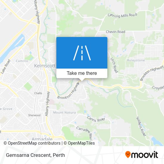 Gemsarna Crescent map