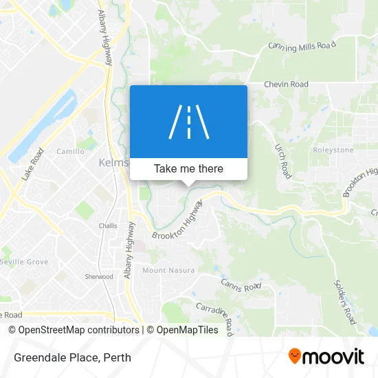 Mapa Greendale Place