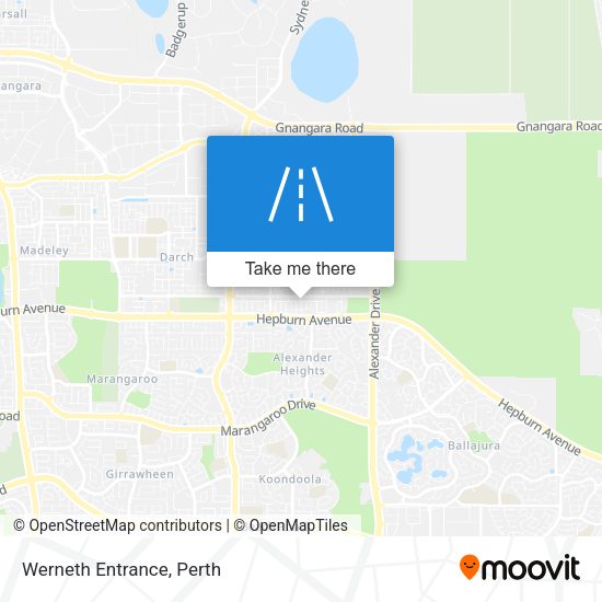 Werneth Entrance map