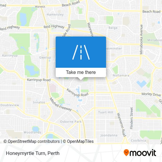 Honeymyrtle Turn map