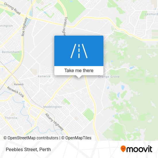Peebles Street map