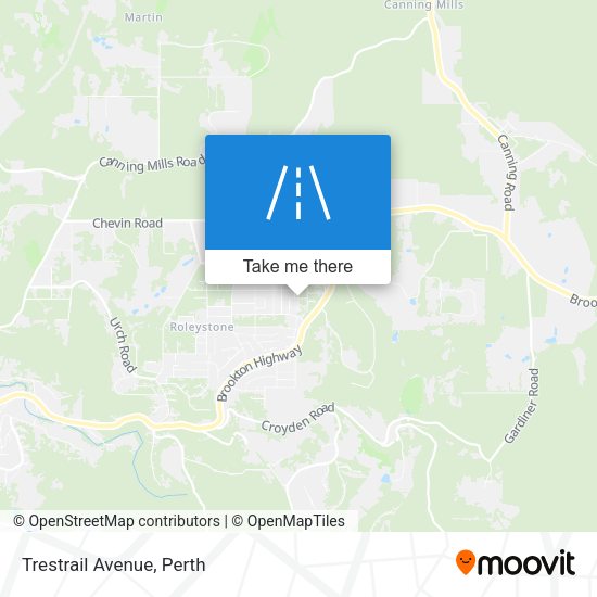 Trestrail Avenue map