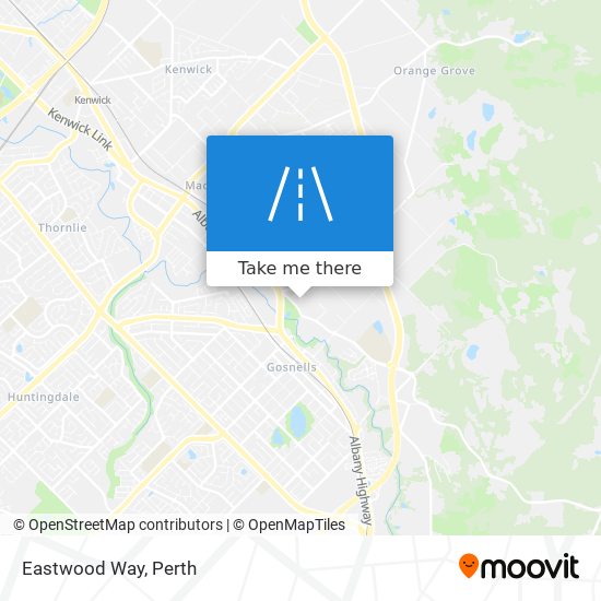 Mapa Eastwood Way