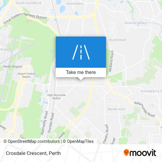 Croxdale Crescent map