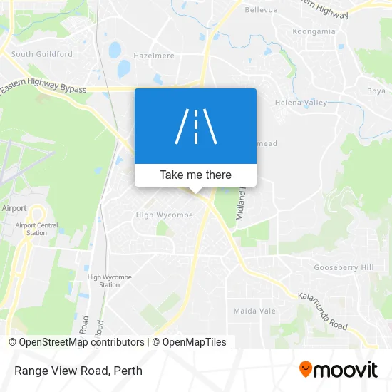 Mapa Range View Road