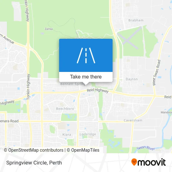 Mapa Springview Circle