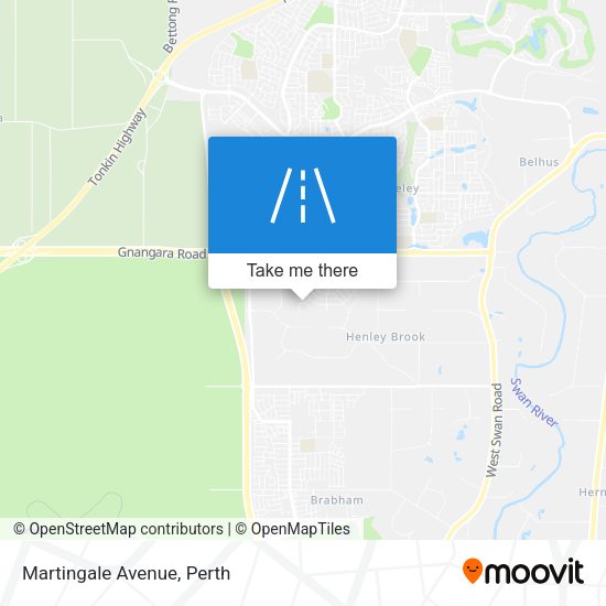 Martingale Avenue map