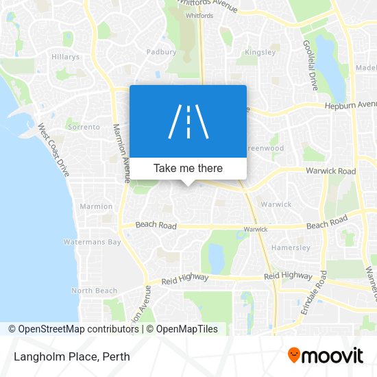 Langholm Place map