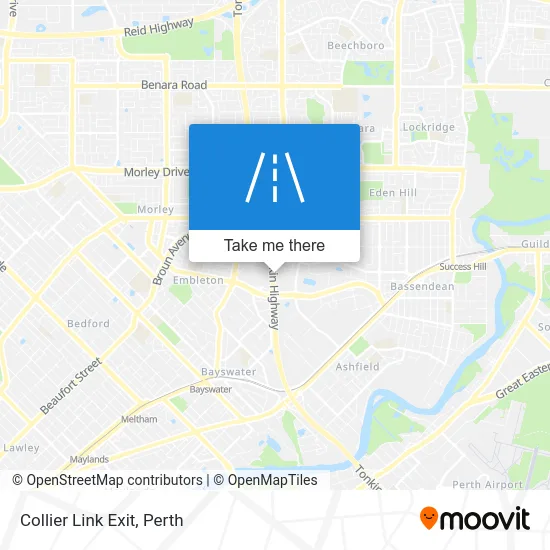 Mapa Collier Link Exit