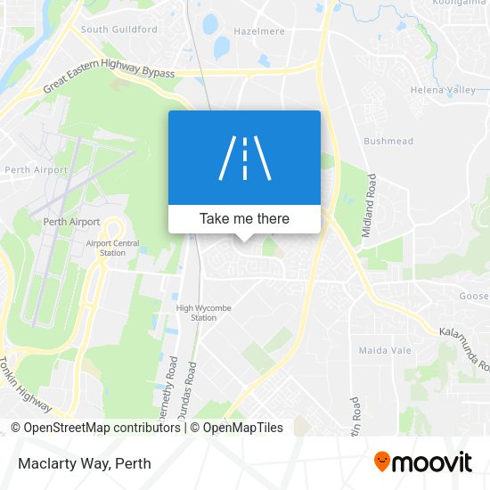 Maclarty Way map