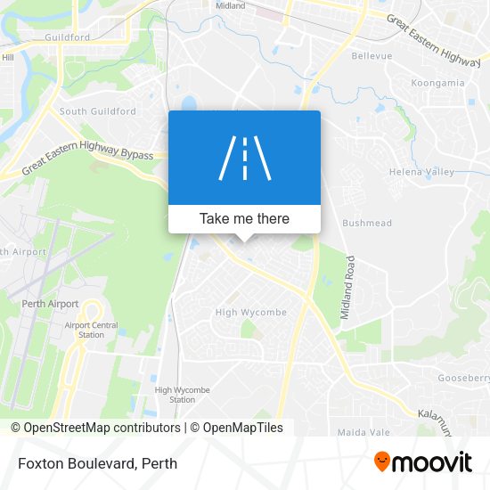 Foxton Boulevard map