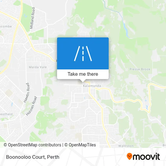 Mapa Boonooloo Court