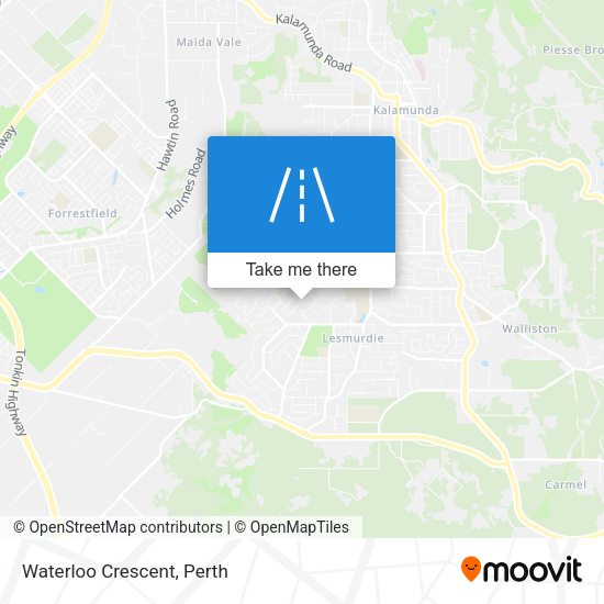 Waterloo Crescent map