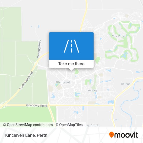 Kinclaven Lane map