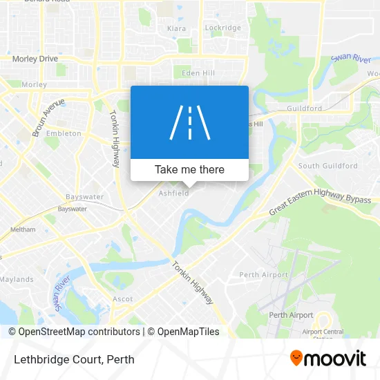 Mapa Lethbridge Court