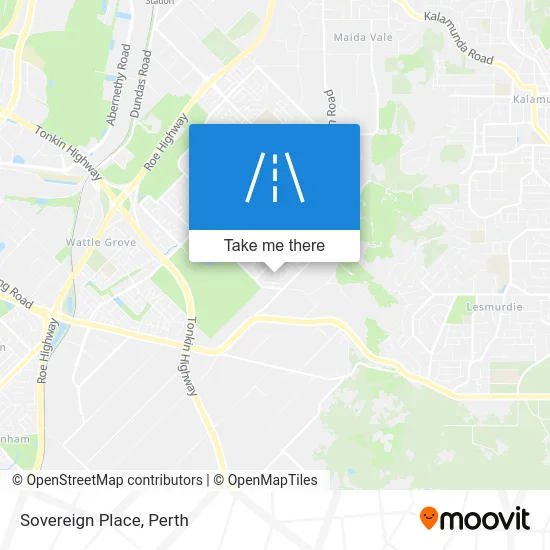 Mapa Sovereign Place