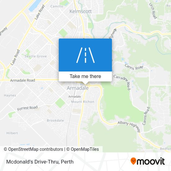 Mcdonald's Drive-Thru map