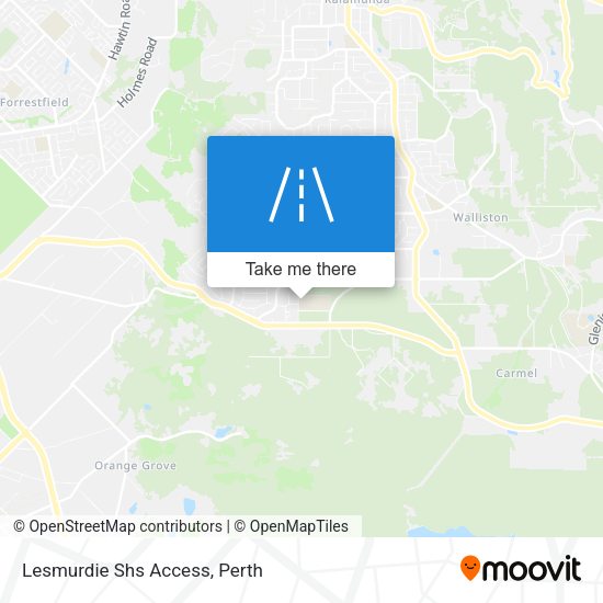 Lesmurdie Shs Access map