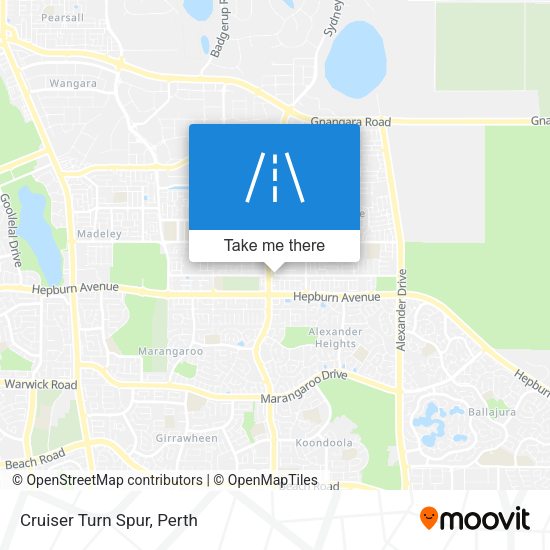 Cruiser Turn Spur map