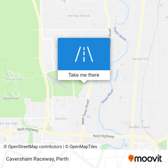 Caversham Raceway map