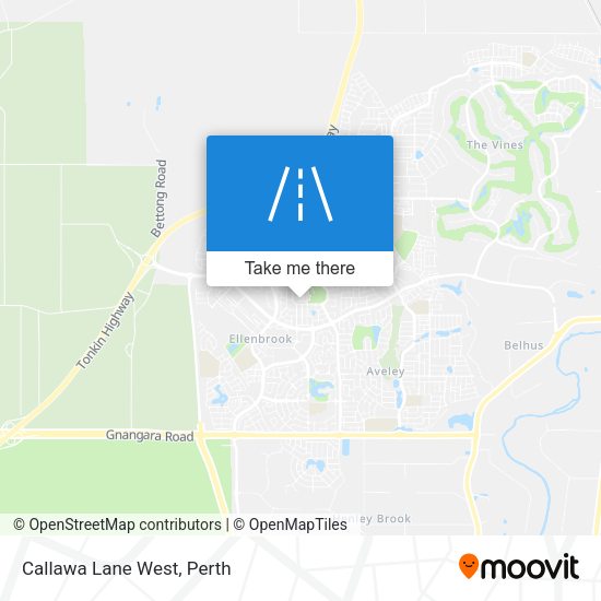Callawa Lane West map