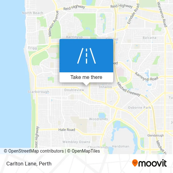 Mapa Carlton Lane