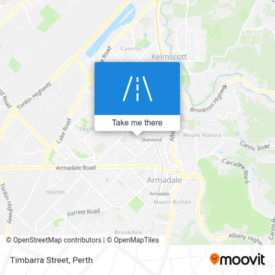 Mapa Timbarra Street