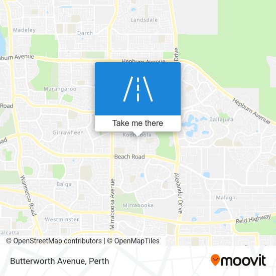 Butterworth Avenue map