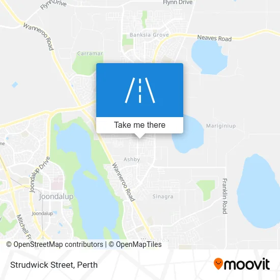 Mapa Strudwick Street