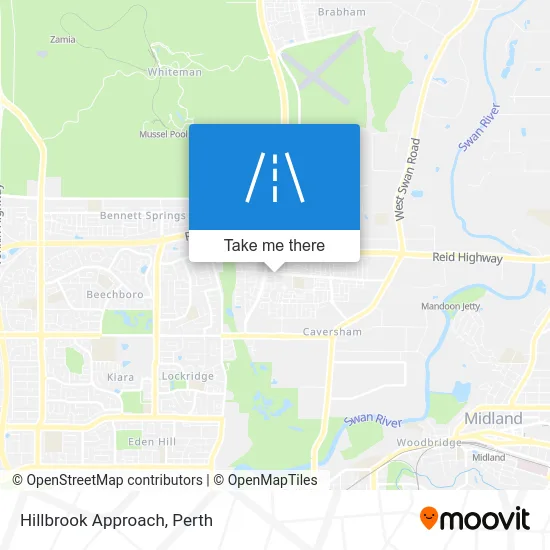 Mapa Hillbrook Approach