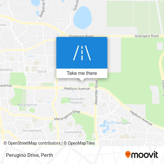 Perugino Drive map