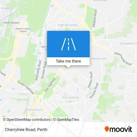 Mapa Cherrytree Road