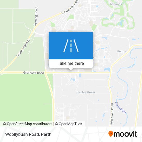 Woollybush Road map