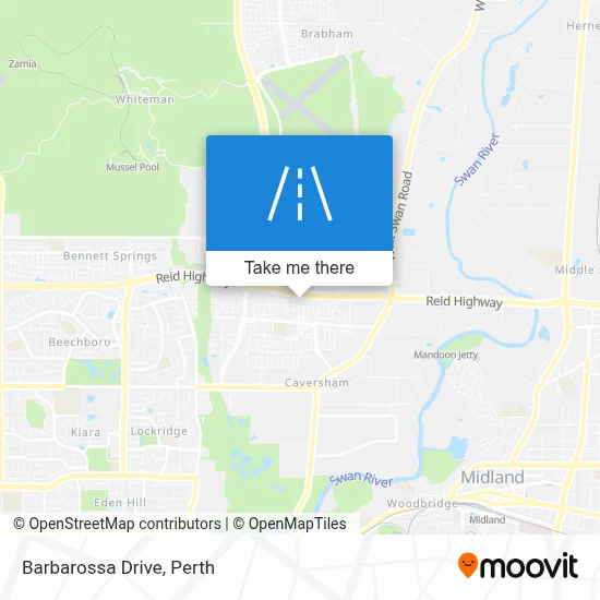 Mapa Barbarossa Drive