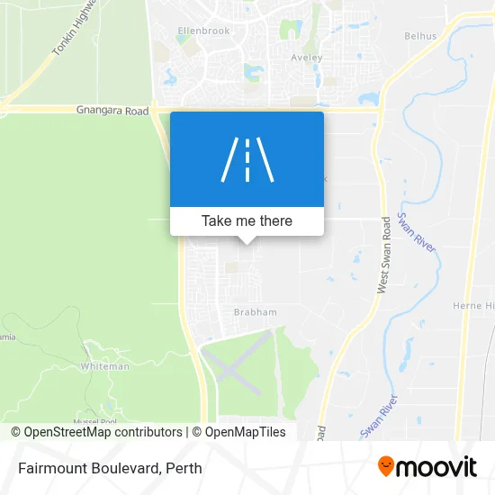 Mapa Fairmount Boulevard
