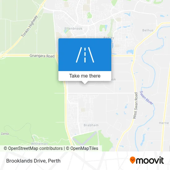 Mapa Brooklands Drive