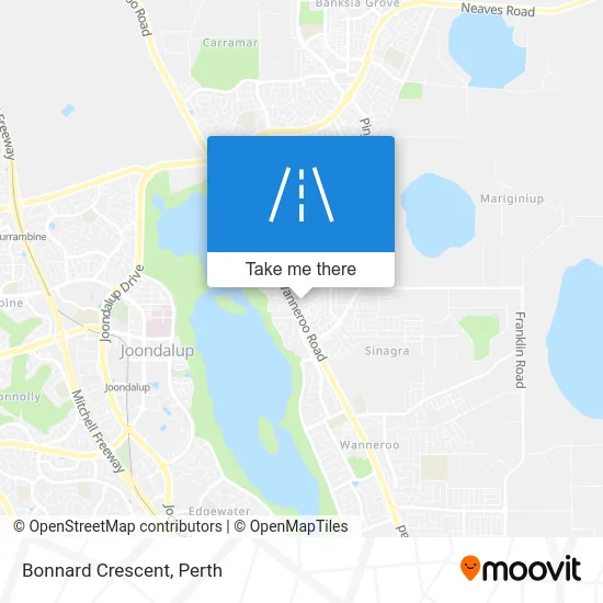 Mapa Bonnard Crescent