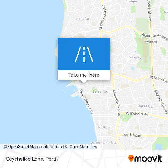 Mapa Seychelles Lane