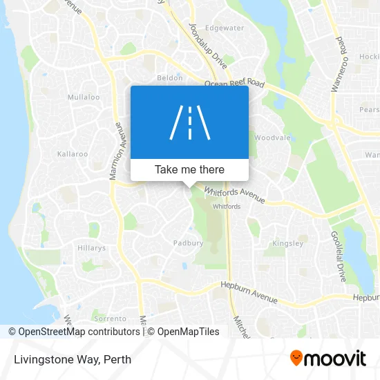 Mapa Livingstone Way