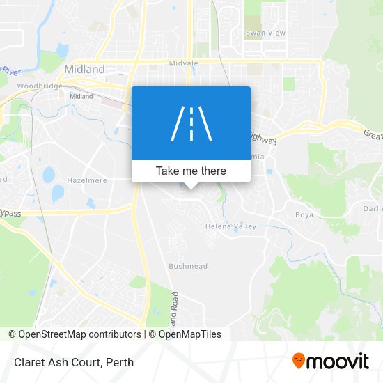Claret Ash Court map