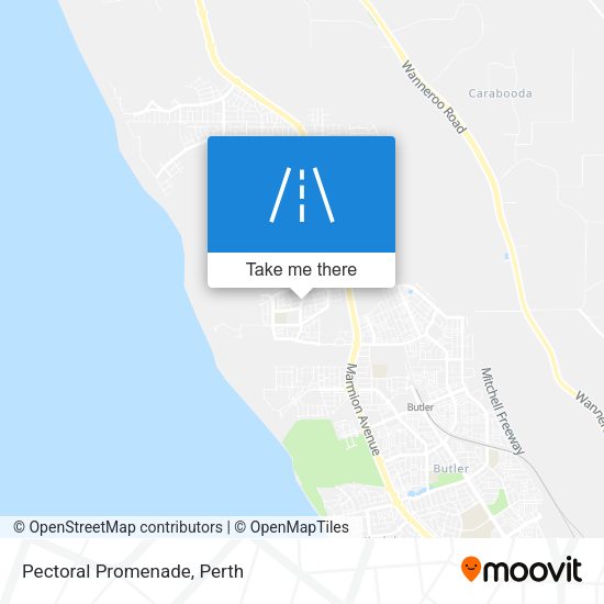 Pectoral Promenade map