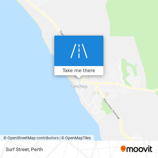 Surf Street map