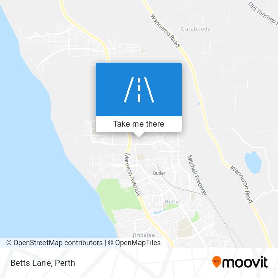 Betts Lane map