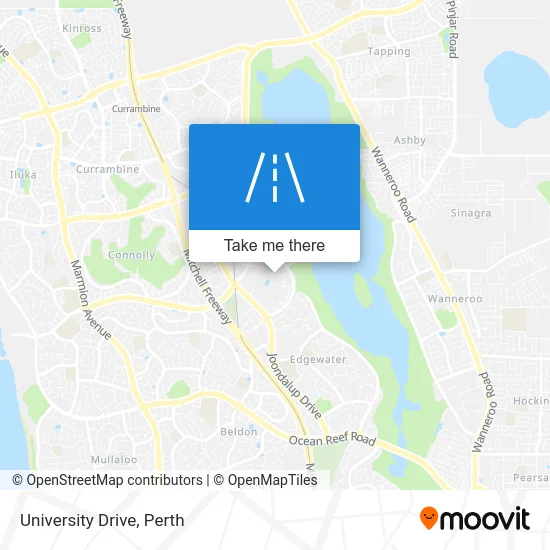 Mapa University Drive