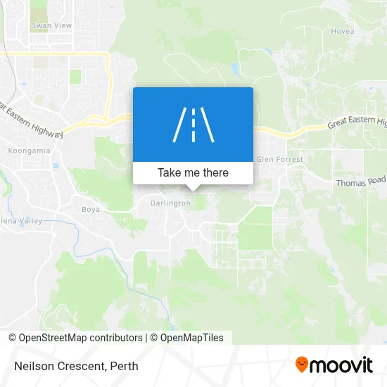 Mapa Neilson Crescent
