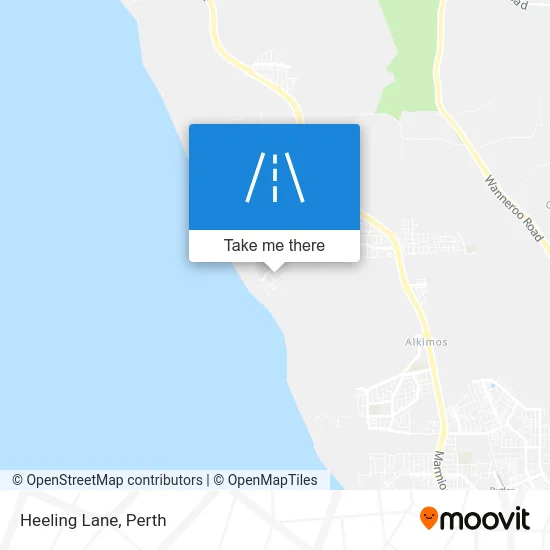 Mapa Heeling Lane