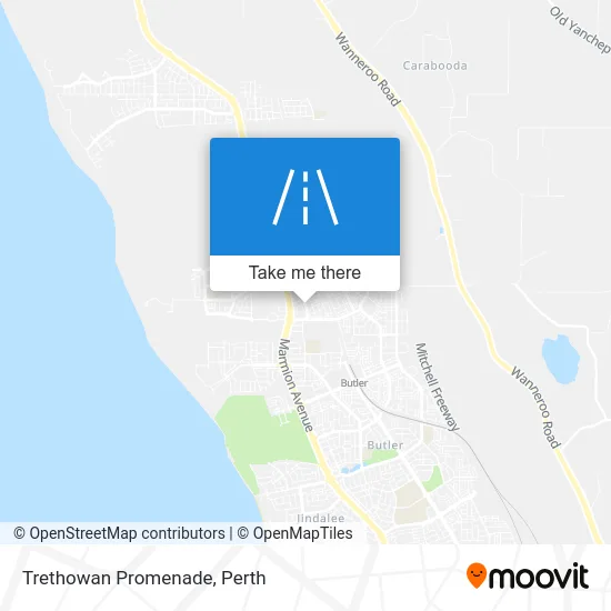 Mapa Trethowan Promenade