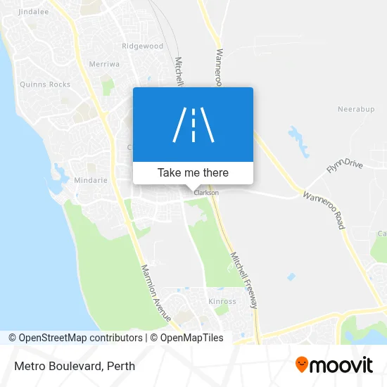 Mapa Metro Boulevard