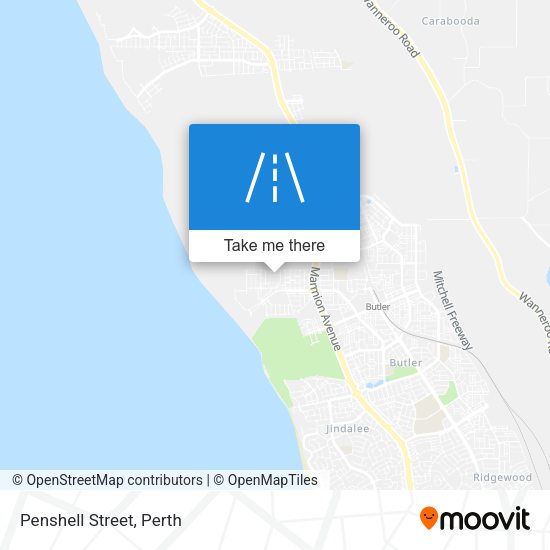 Penshell Street map